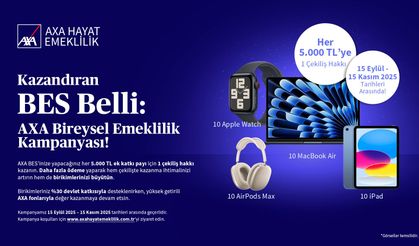 AXA Hayat Emeklilik'ten BES katılımcılarına büyük ödüller!