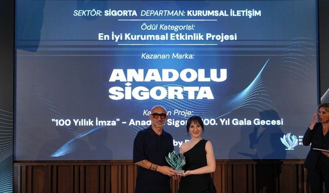 ‘Yüzyıllık İmza’ projesiyle Anadolu Sigorta’dan ödül başarısı