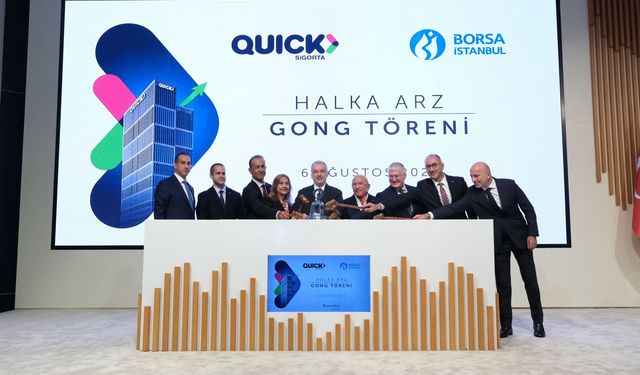 Quick Sigorta Borsa İstanbul'da işlem görmeye başladı