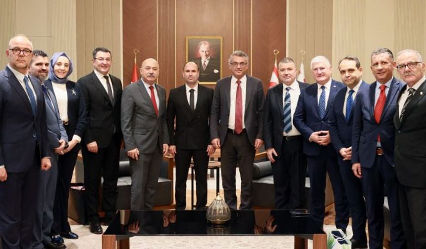 Türkiye Sigorta Birliği'nden KKTC Cumhurbaşkanı Tufan Erhürman'a ziyaret