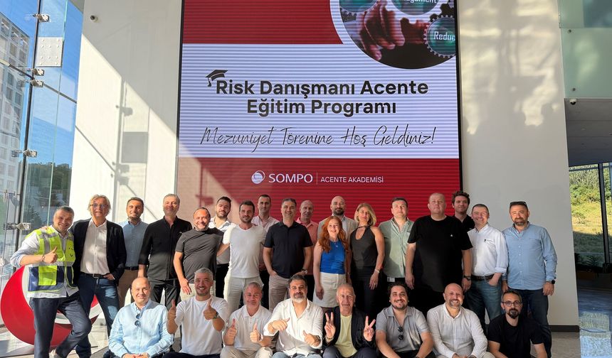 Sompo Sigorta'nın Risk Danışmanı Acente programında mezuniyet heyecanı