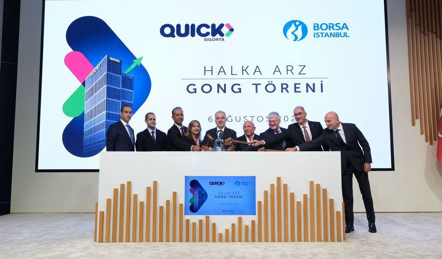 Quick Sigorta Borsa İstanbul'da işlem görmeye başladı